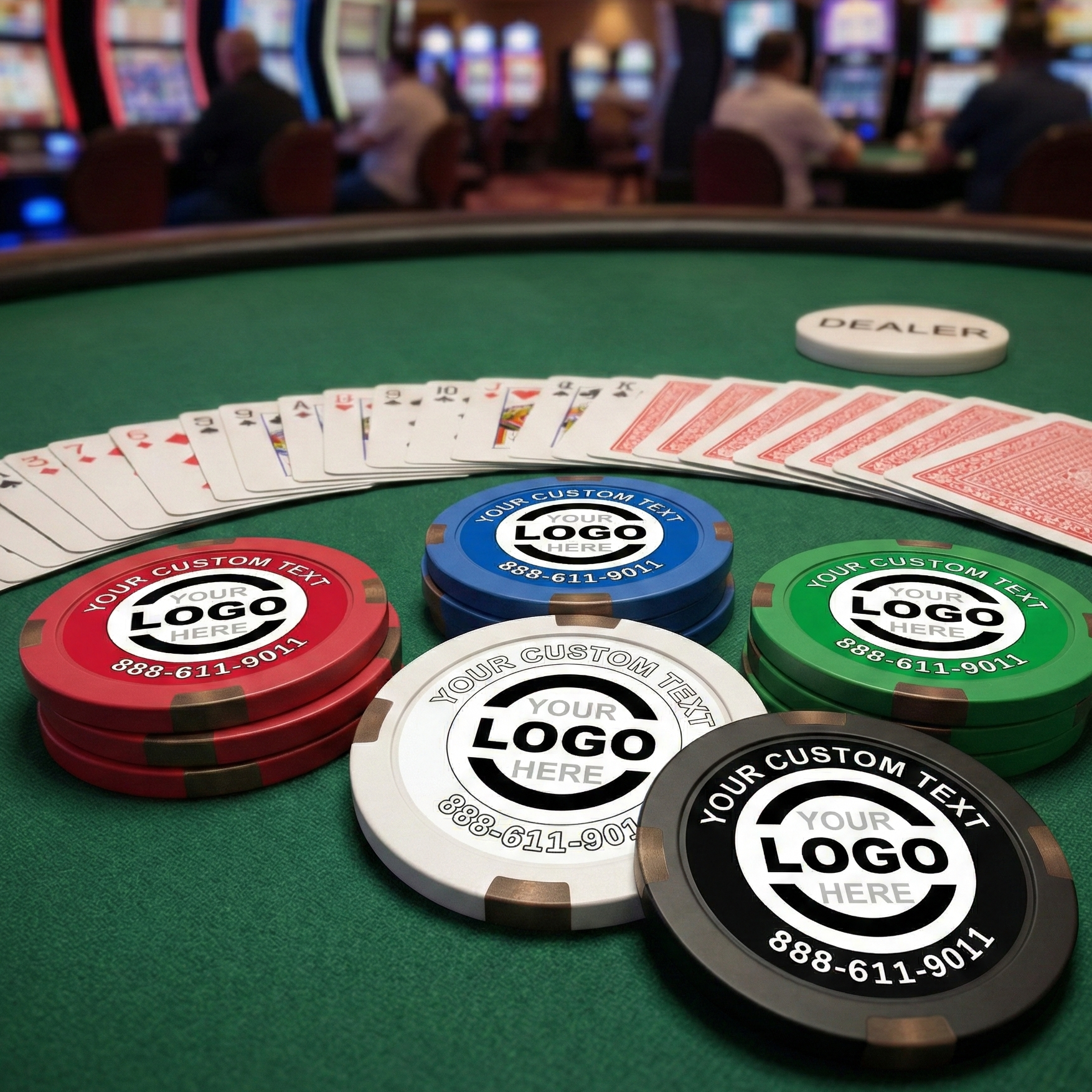 Hybrid Composite & Metal Poker Chips