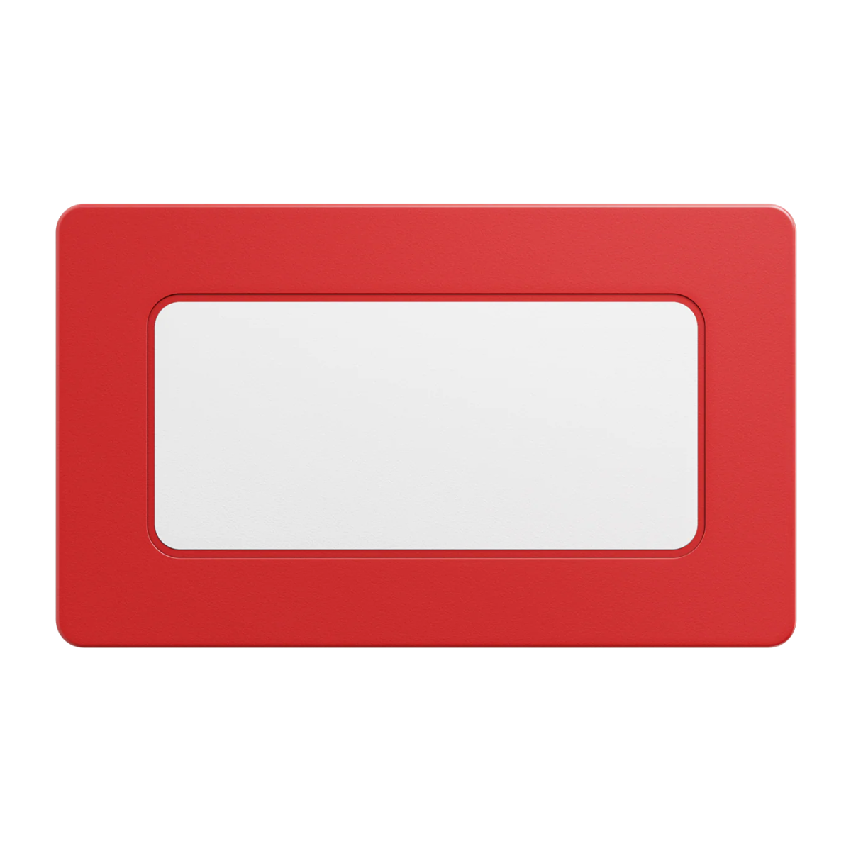 Create Your Own Rectangular Poker Chip Plaques - Red - Front