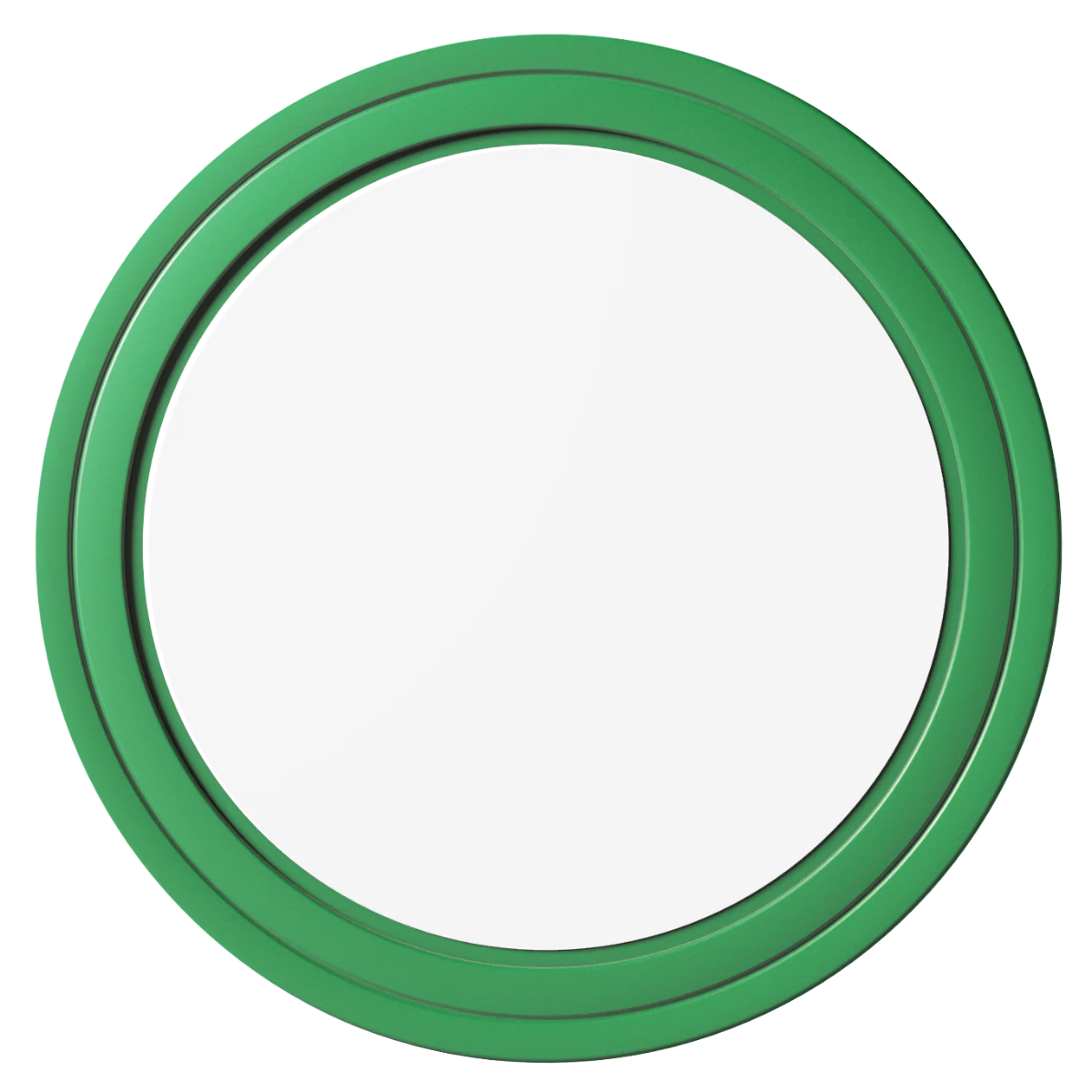 Create Your Own Composite Poker Chips - Green / Solid - Front