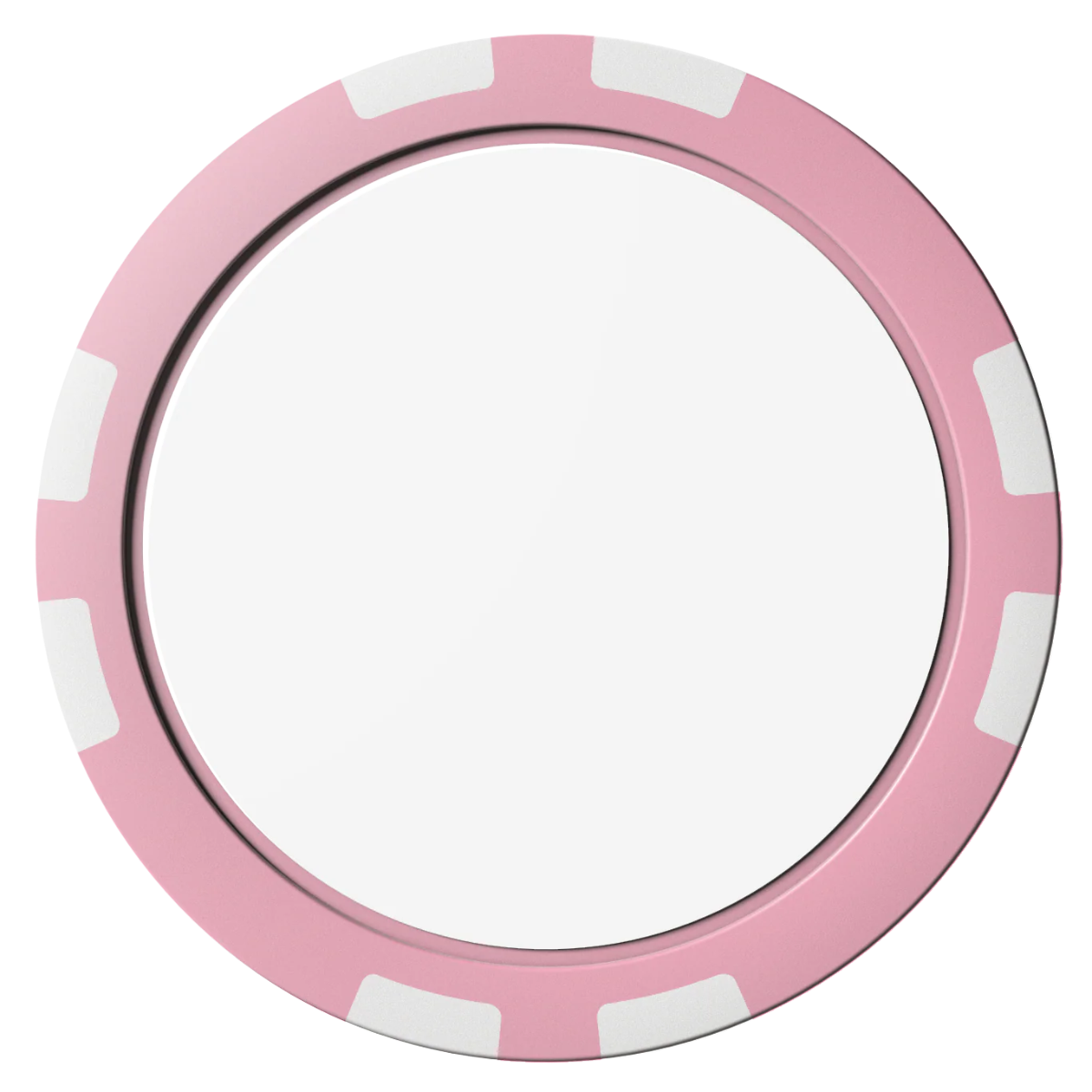 Create Your Own Composite Poker Chips - Pink / 8 Stripe - Front