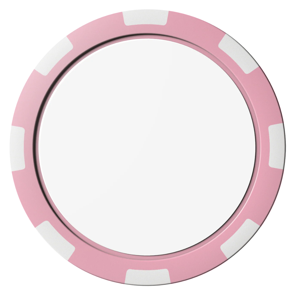 Create Your Own Composite Poker Chips - Pink / 8 Spot - Front