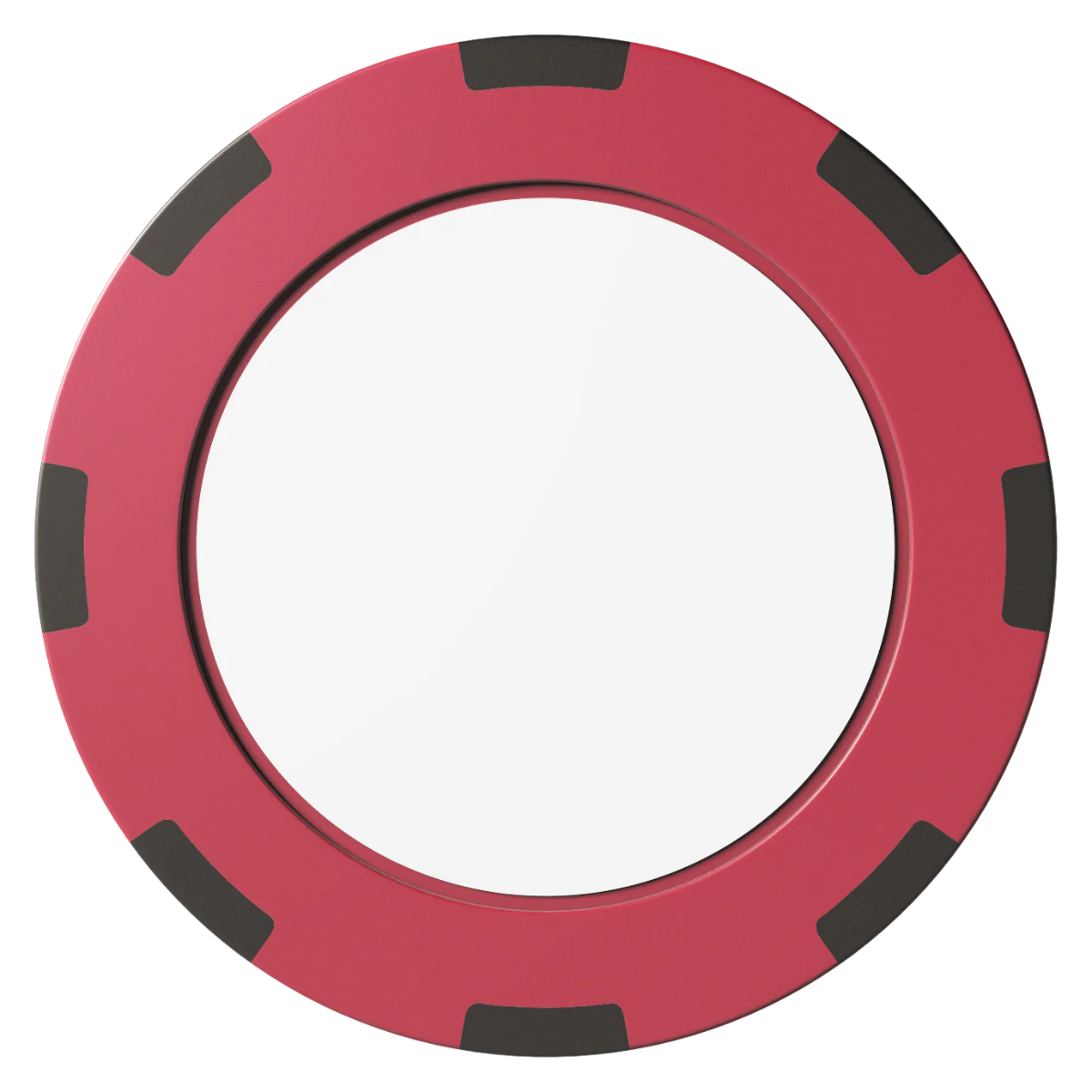 Create Your Own Clay Poker Chips - Red / 8 Spot (2 Tone) / 40mm - Front